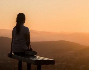 Sitzhaltung beim Meditatieren